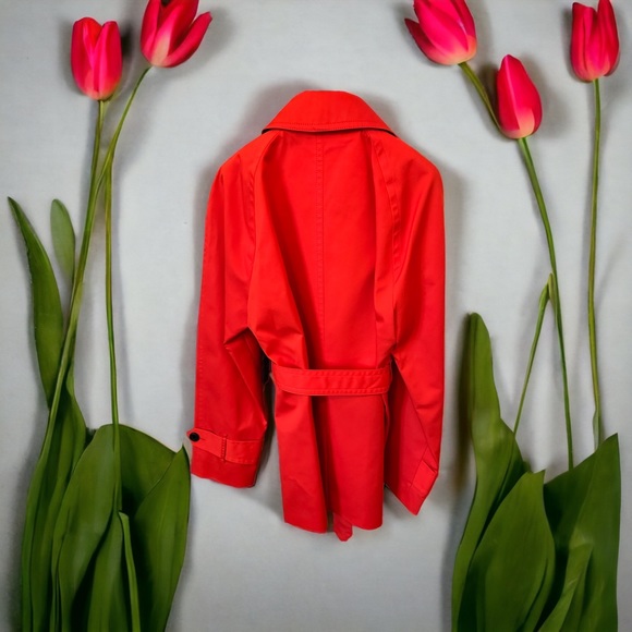 COACH Red Trench Coat - Picture 2 of 6